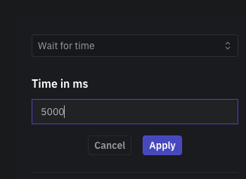 Wait for Time Wait for Time